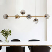 Alskad Linear Glass Chandelier - Lamp Copper