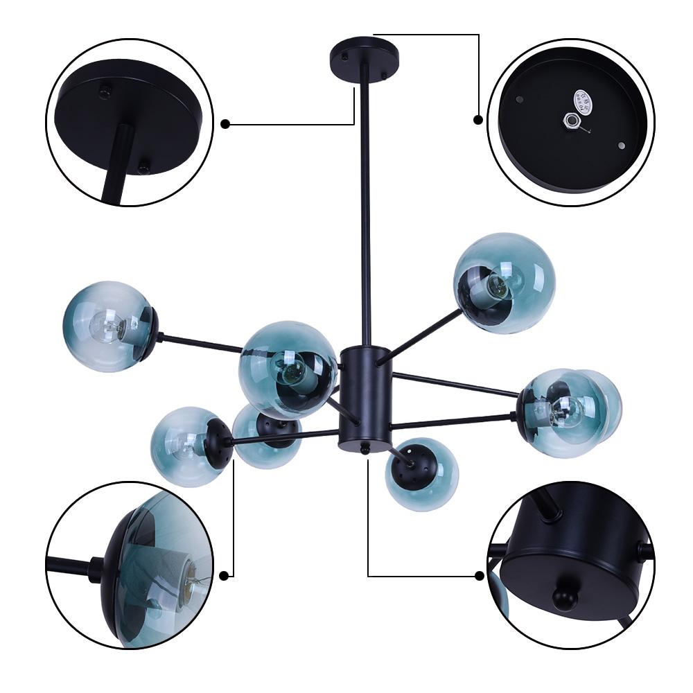Ulfhedn Sputnik Metal Light Chandelier - Lamp Copper