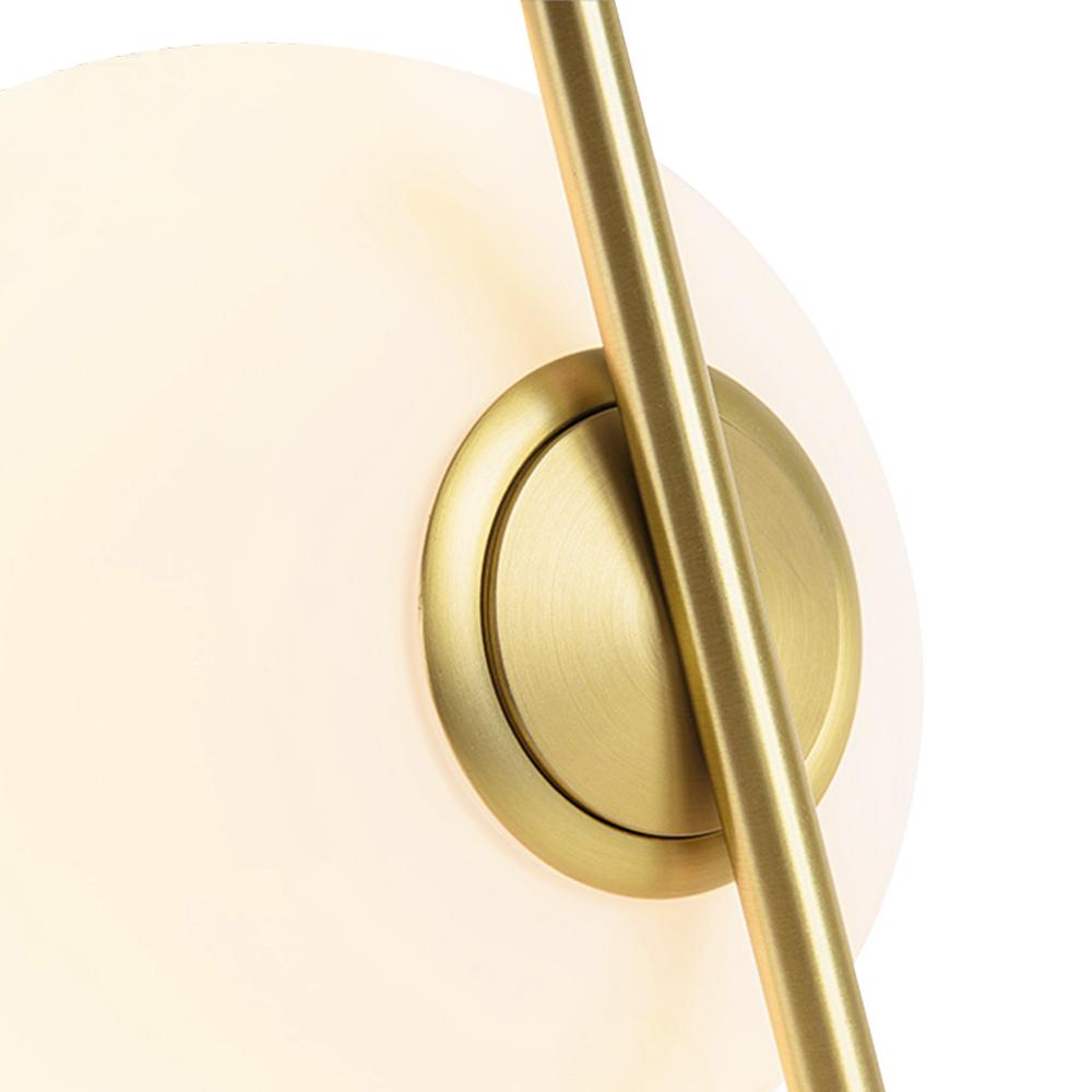 Blikuva Modern Globe Opal Glass Pendant Light - Lamp Copper