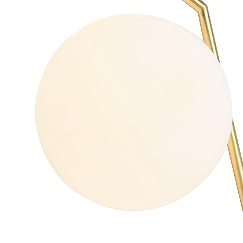 Blikuva Modern Globe Opal Glass Pendant Light - Lamp Copper