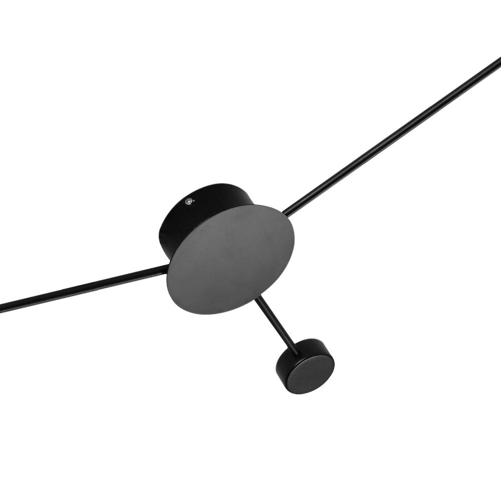 Gloruvya Contemporary Black LED Metal Wall Light - Lamp Copper