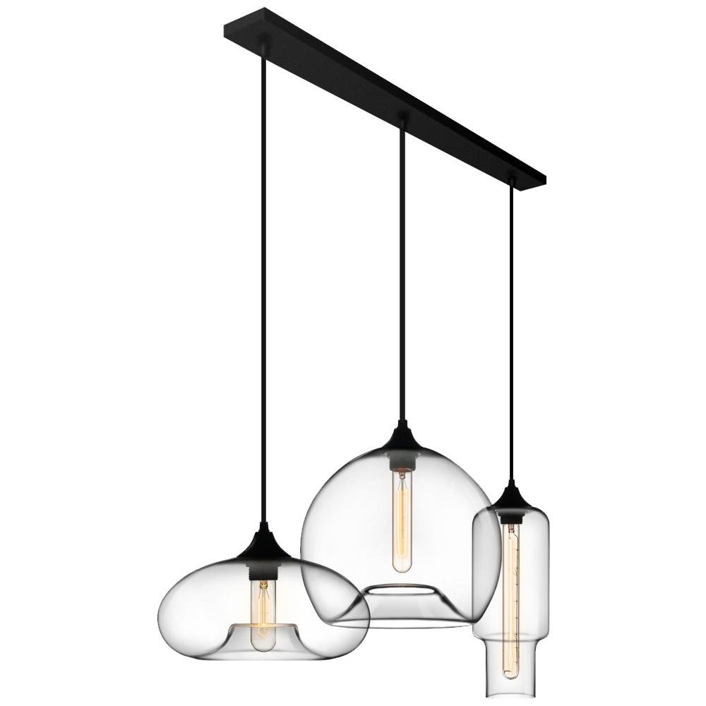 Mjolkulix Linear Glass Pendant Light - Lamp Copper