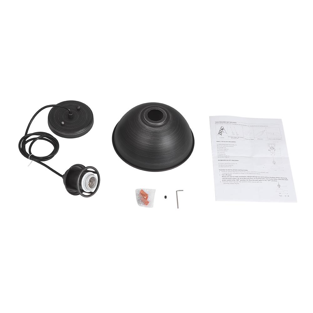 Vesino Industrial Metal Dome Pendant Light - Lamp Copper