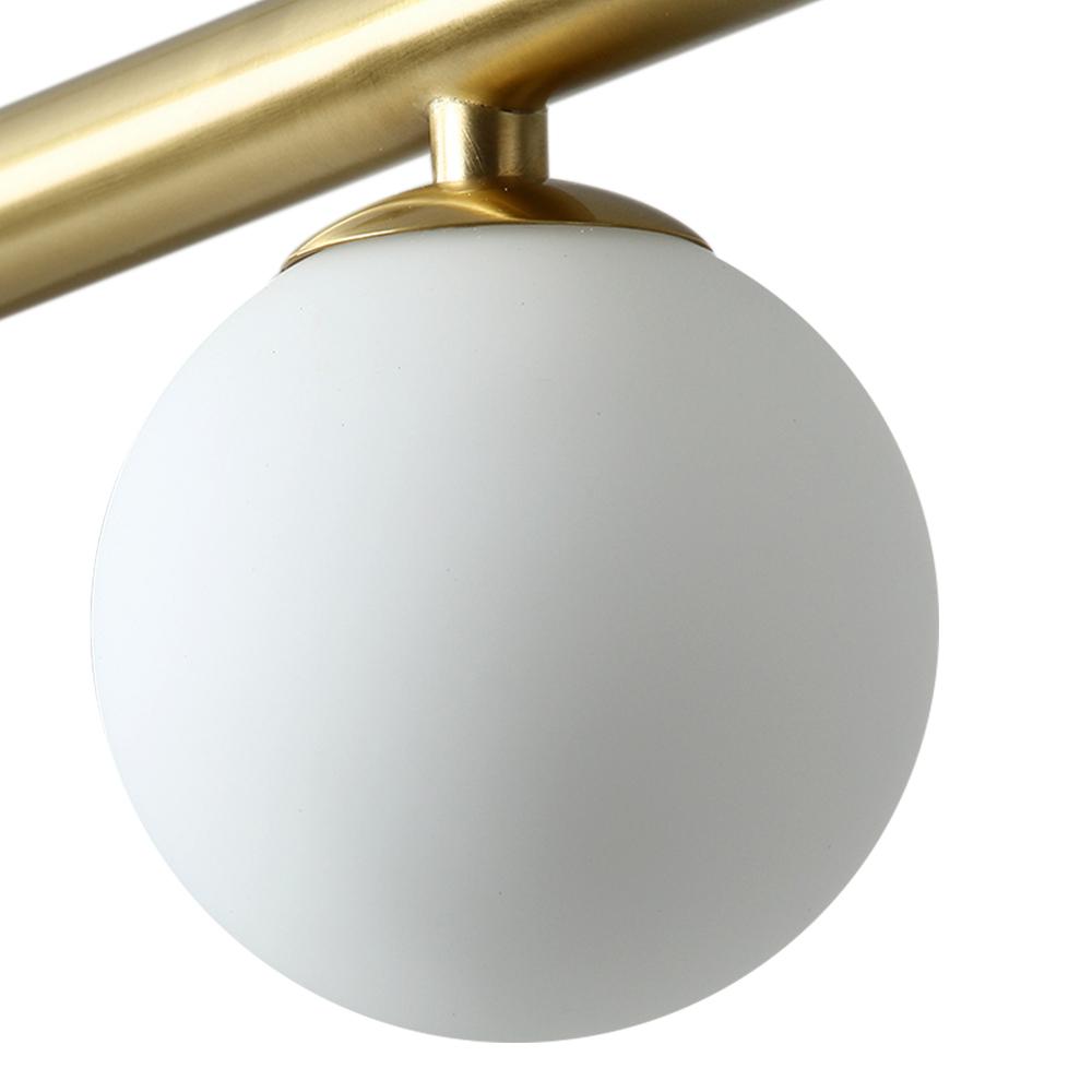 Sifjar Minimalist Linear Glass Chandelier - Lamp Copper