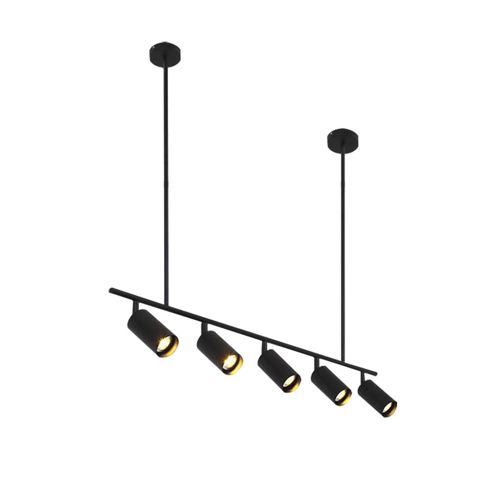 Polis Linear Metal Pendant Track Lighting - Lamp Copper