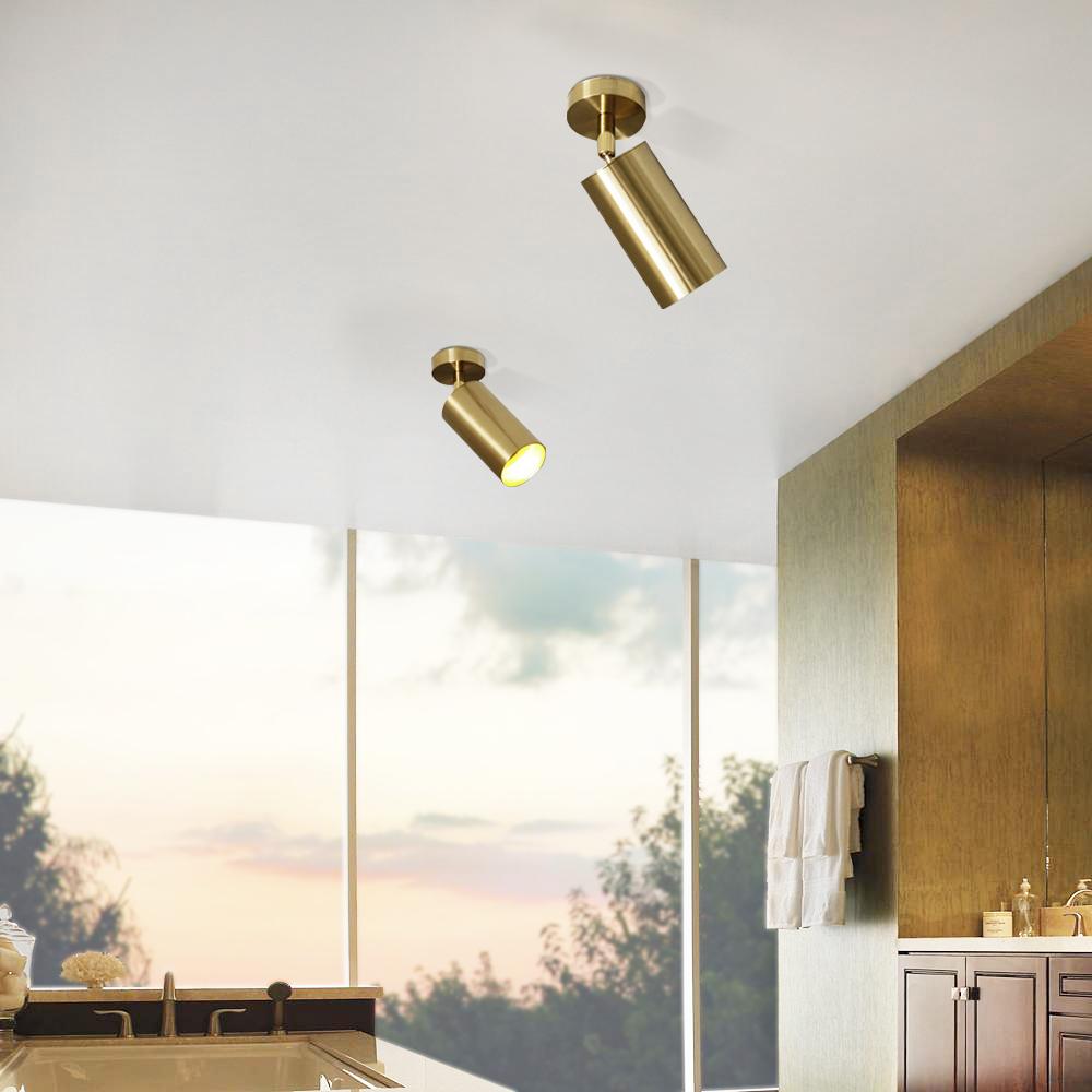 Oden Mid-century Minimalist Metal Ceiling Spotlight - Lamp Copper