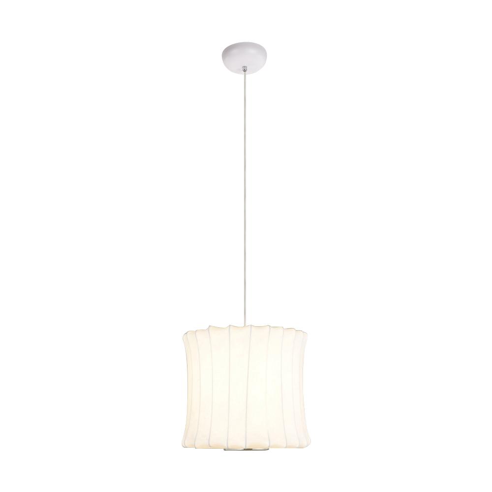 Mjolnir Single Modern Fabric Pendant Light - Lamp Copper