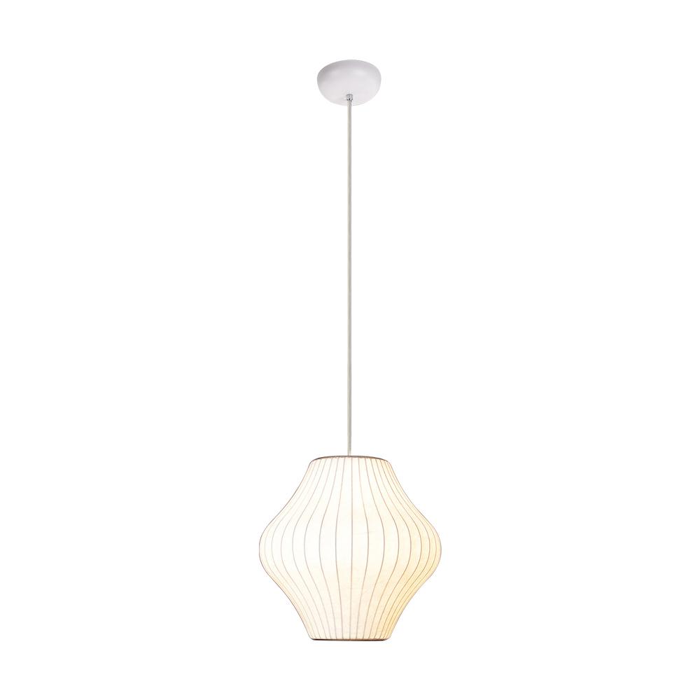 Mjolnir Single Modern Fabric Pendant Light - Lamp Copper