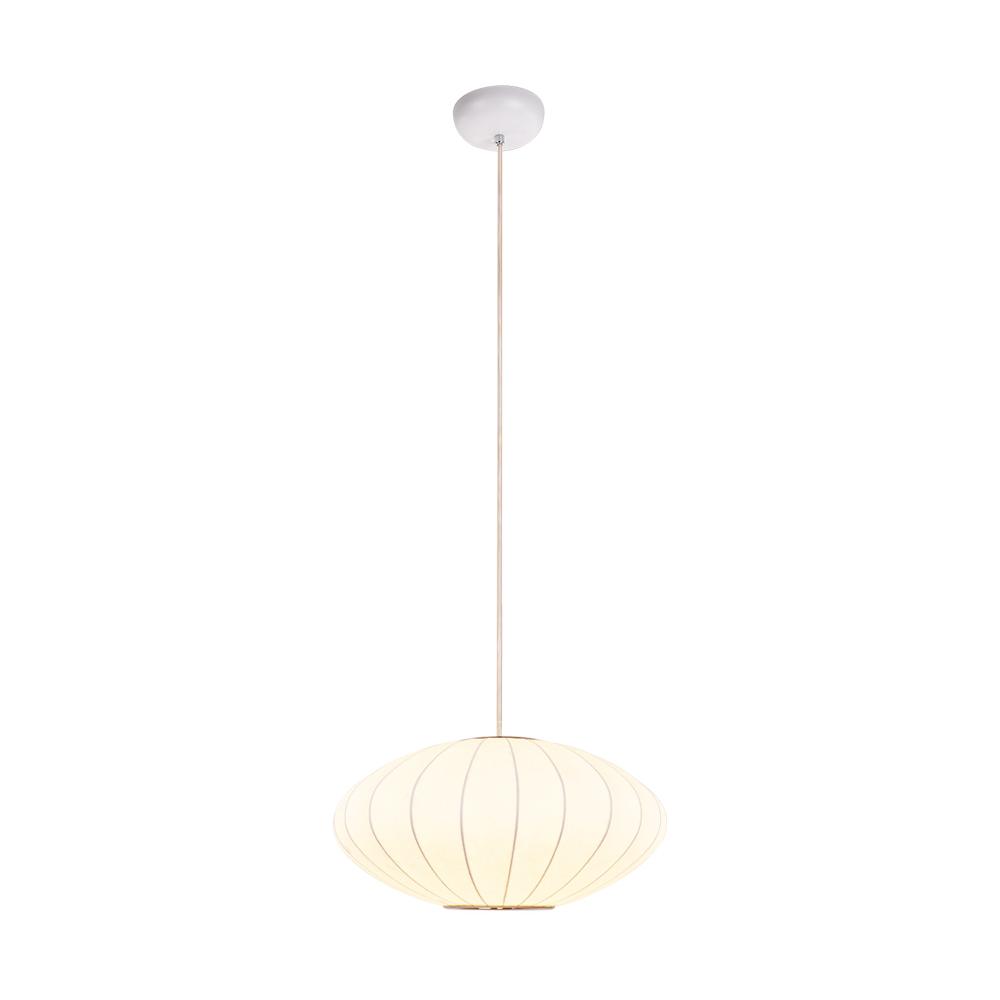 Mjolnir Single Modern Fabric Pendant Light - Lamp Copper