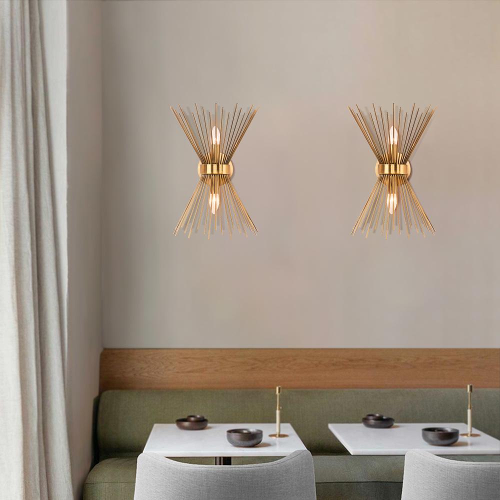 Blink Mid-century Modern Metal Wall Sconce - Lamp Copper
