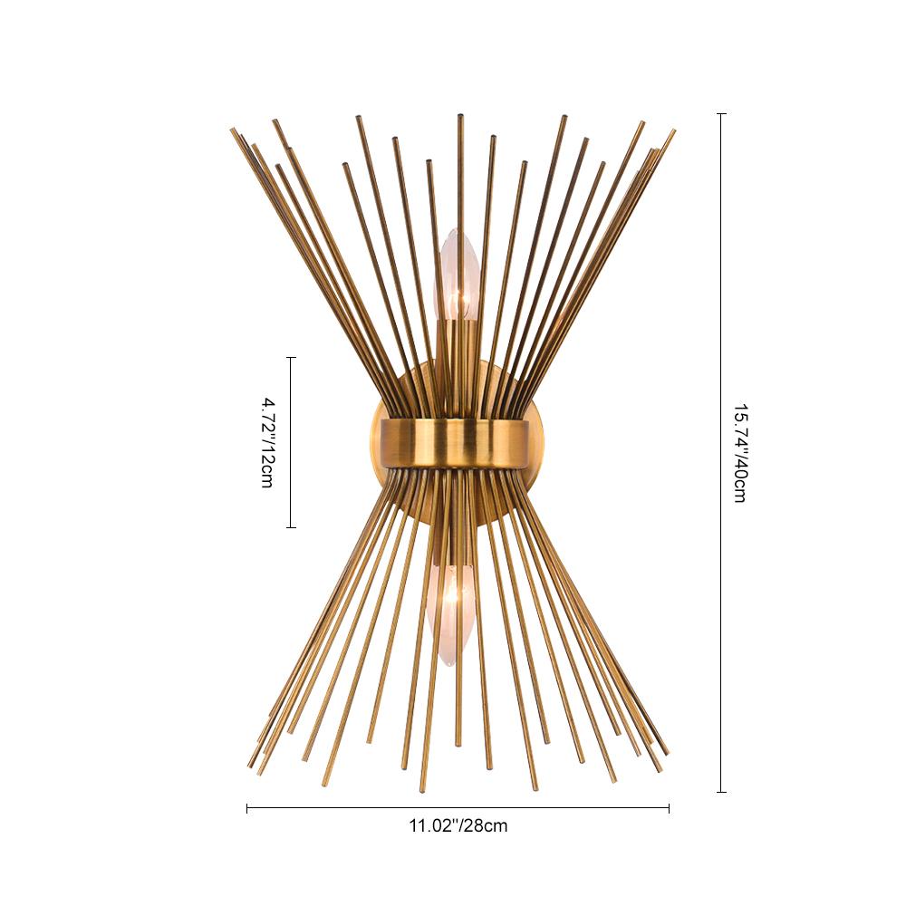 Blink Mid-century Modern Metal Wall Sconce - Lamp Copper