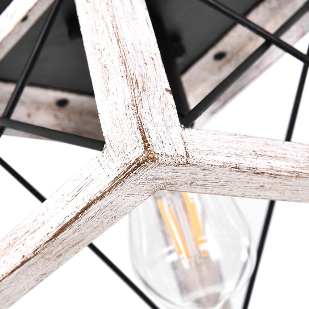 Sindri Modern Farmhouse Metal Flush Mount Light - Lamp Copper