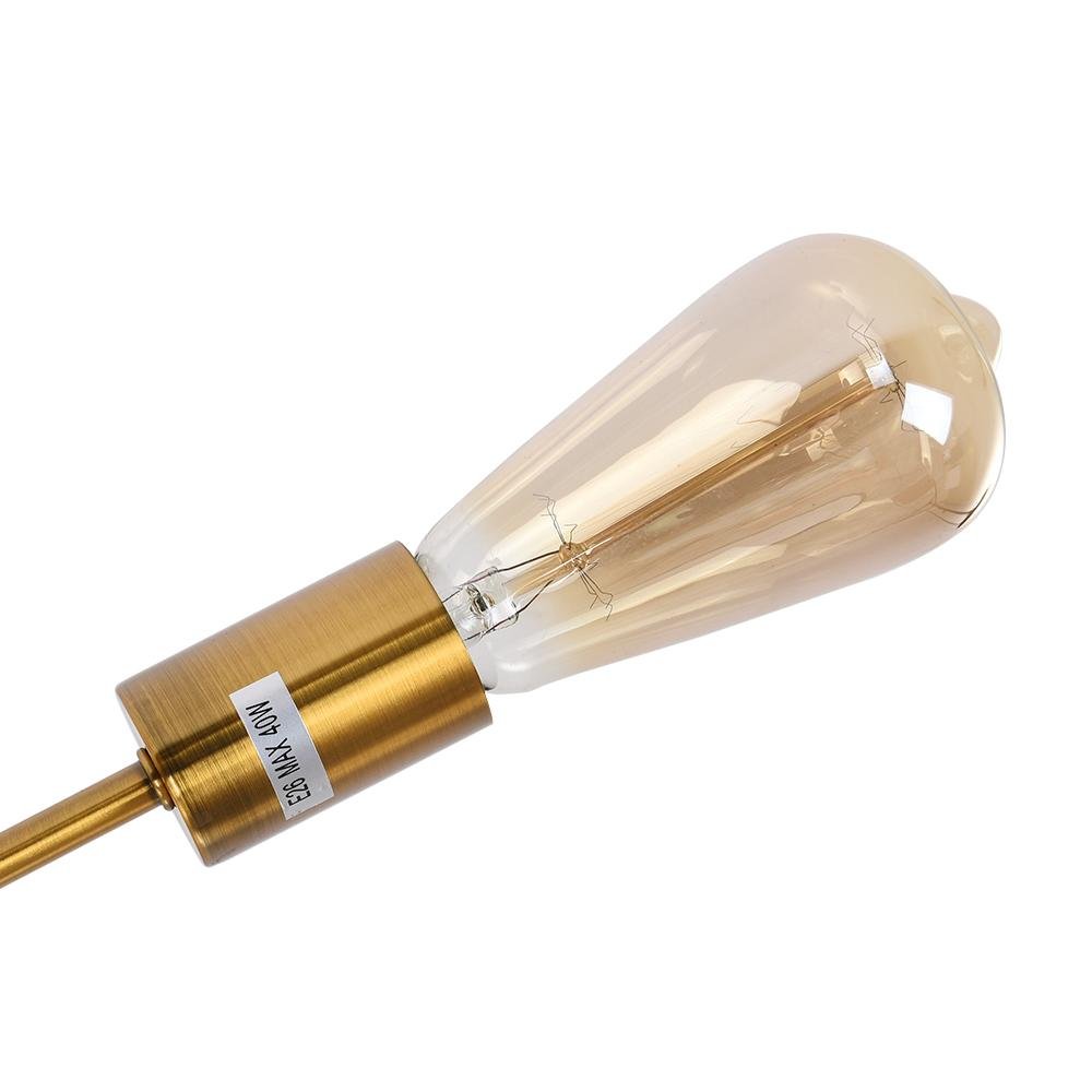 Qvistunix Modern Industrial Sputnik Metal Semi Flush Light - Lamp Copper