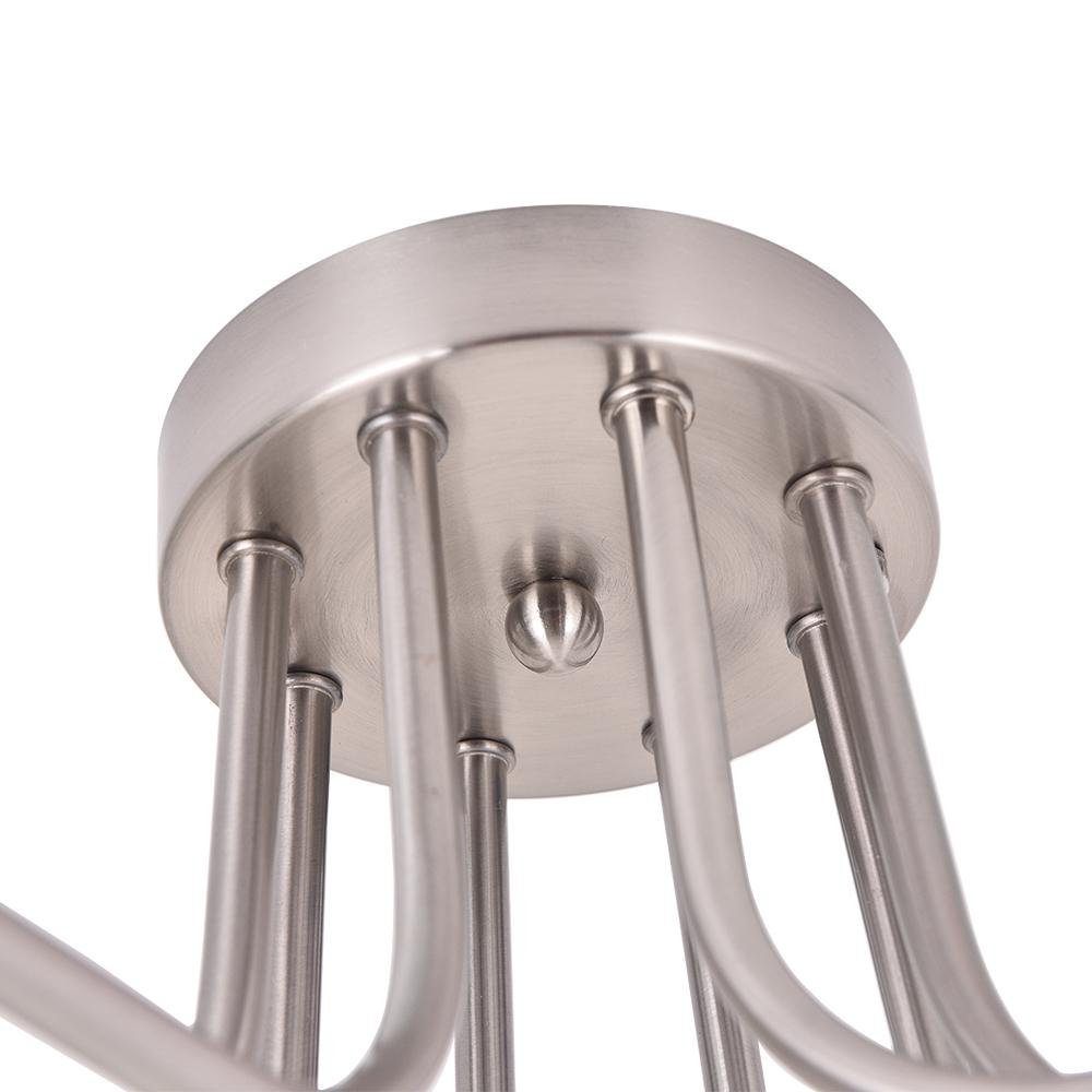 Qvistunix Modern Industrial Sputnik Metal Semi Flush Light - Lamp Copper