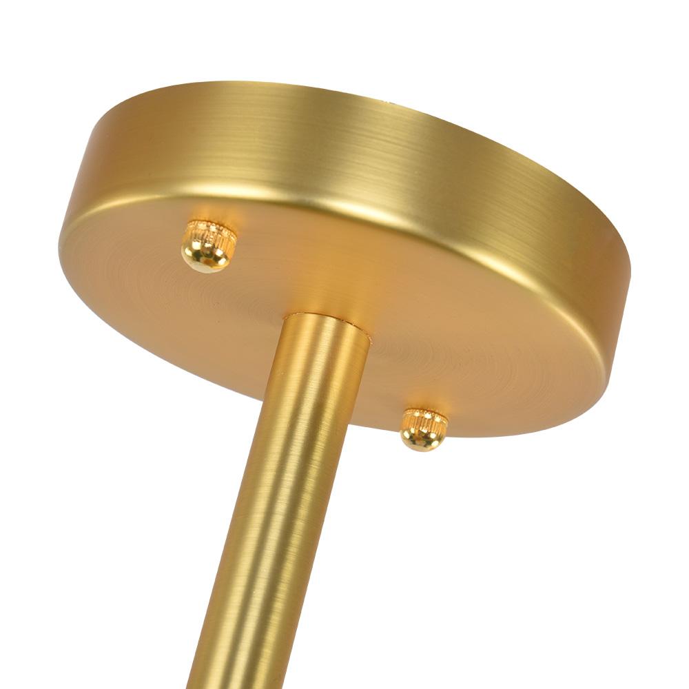 Xyla Modern Mid-Century Sputnik Metal Semi Flush Light - Lamp Copper