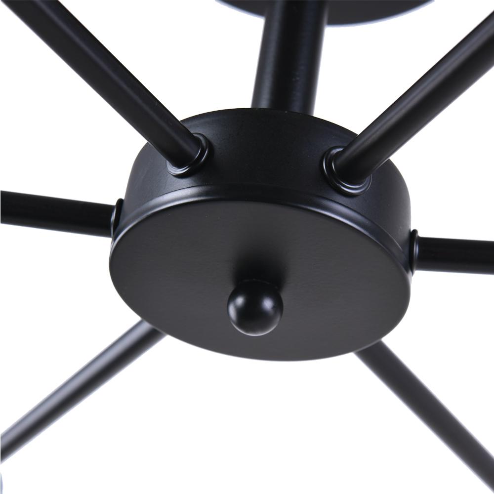 Xyla Modern Mid-Century Sputnik Metal Semi Flush Light - Lamp Copper