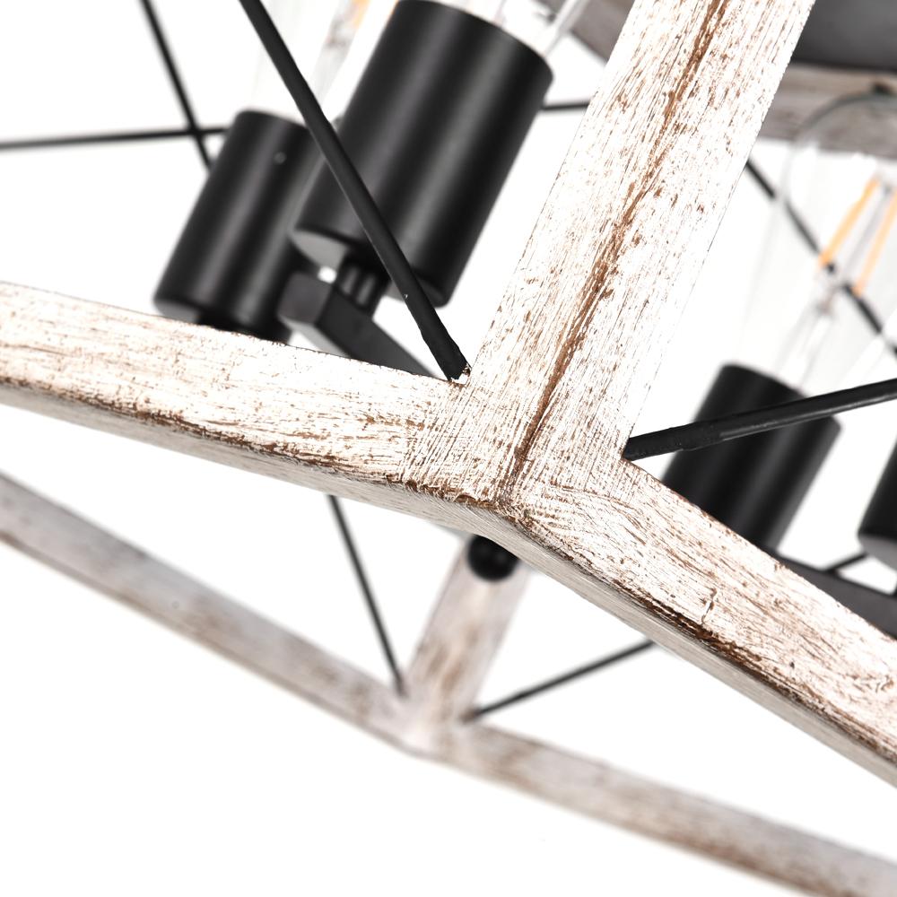 Eolius Modern Rustic Lantern Metal Chandelier - Lamp Copper