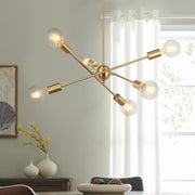 Varde Modern Sputnik Metal Chandelier - Lamp Copper