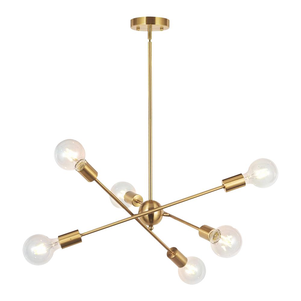 Varde Modern Sputnik Metal Chandelier - Lamp Copper