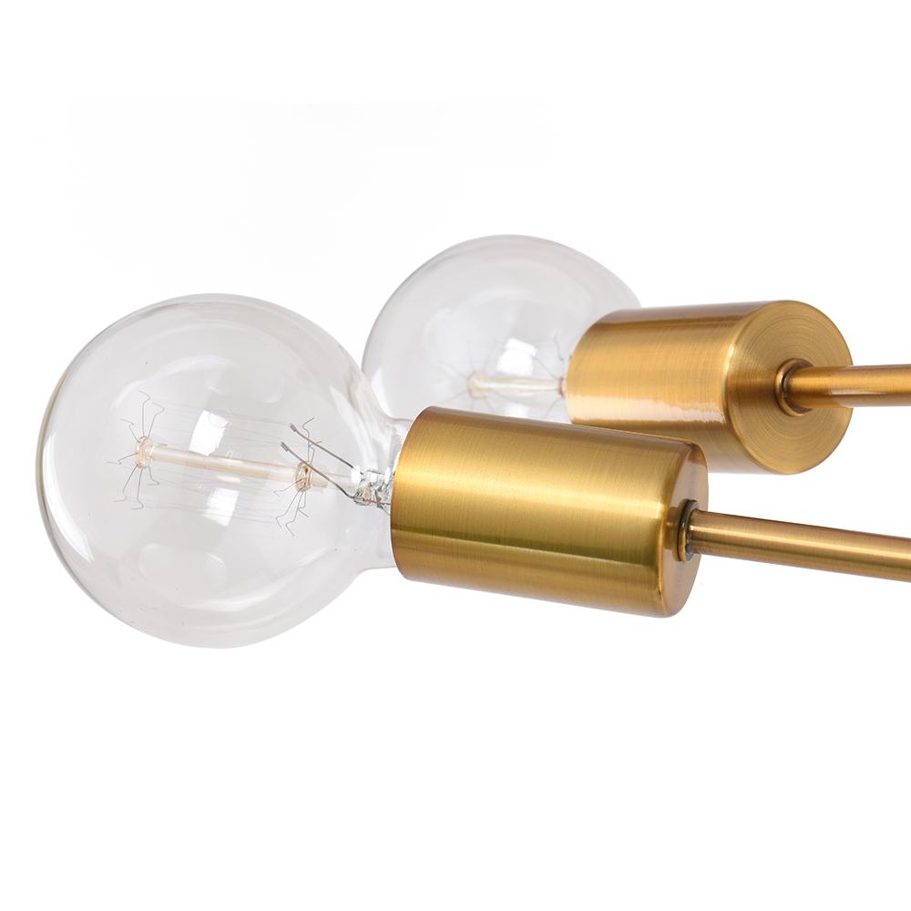 Varde Modern Sputnik Metal Chandelier - Lamp Copper