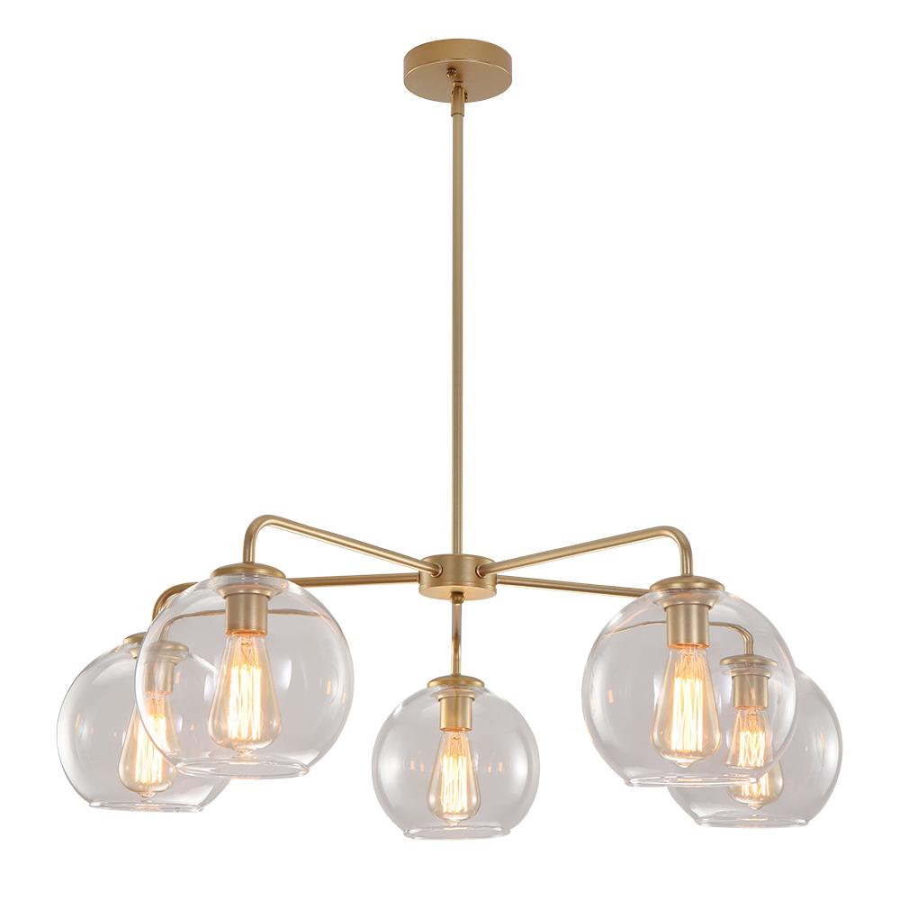 Sifuli Modern Glass Chandelier - Lamp Copper