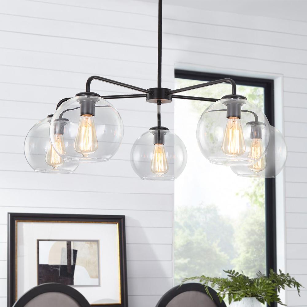 Sifuli Modern Glass Chandelier - Lamp Copper
