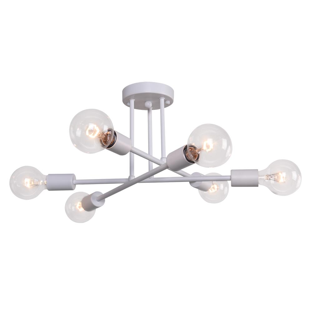 Mjolkuli Minimalist Sputnik Metal Semi Flush Chandelier - Lamp Copper