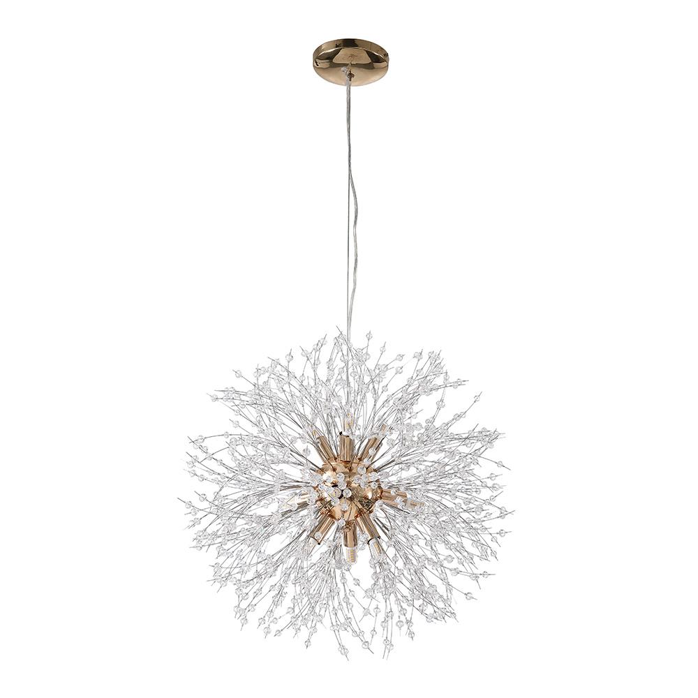 Alvsang Dandelion Crystal Metal Chandelier - Lamp Copper