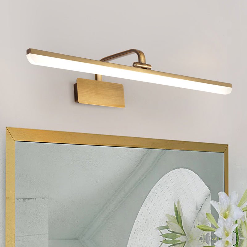Oravel Linear Metal Acrylic LED Vanity Light - Lamp Copper