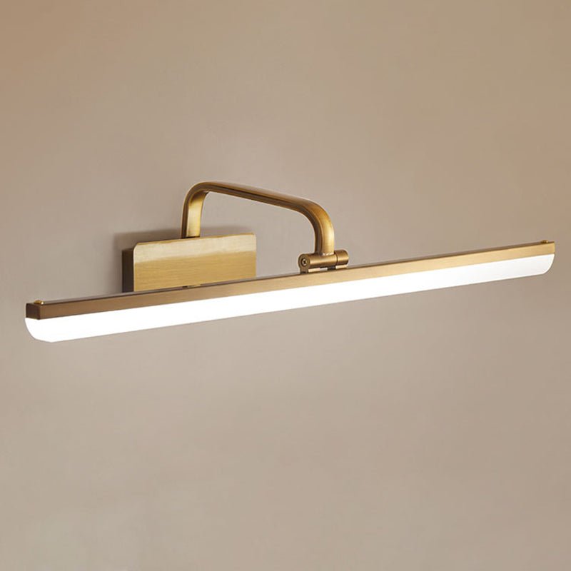 Oravel Linear Metal Acrylic LED Vanity Light - Lamp Copper