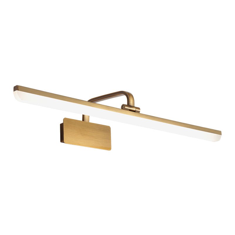 Oravel Linear Metal Acrylic LED Vanity Light - Lamp Copper
