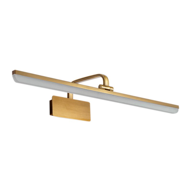Oravel Linear Metal Acrylic LED Vanity Light - Lamp Copper