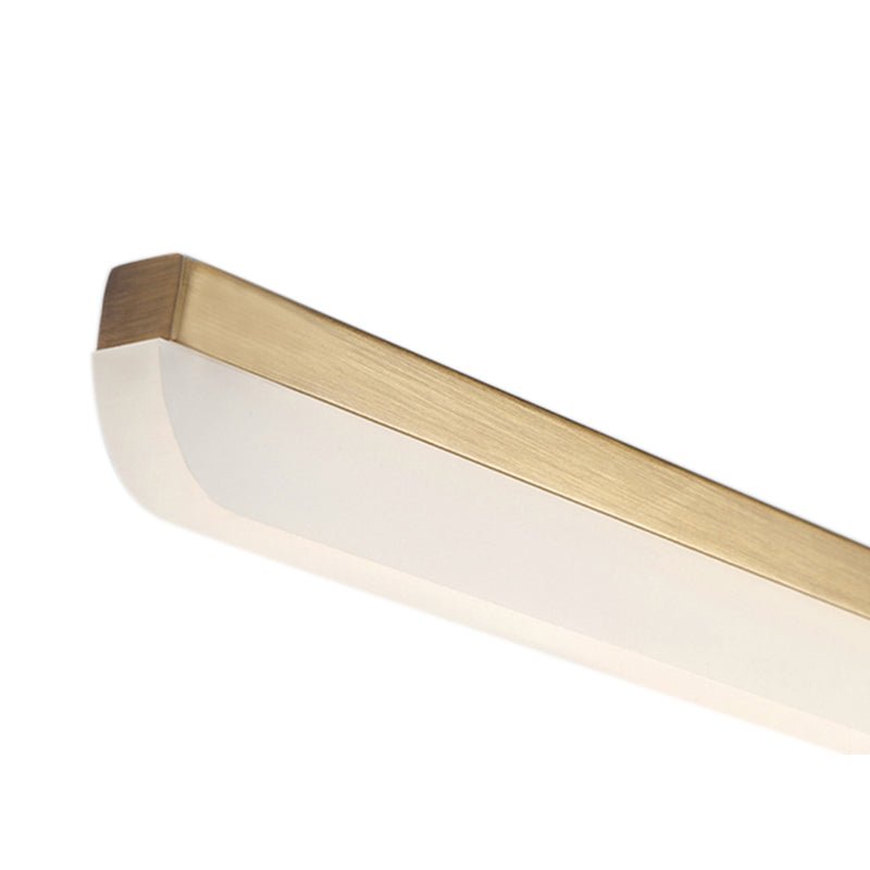 Oravel Linear Metal Acrylic LED Vanity Light - Lamp Copper