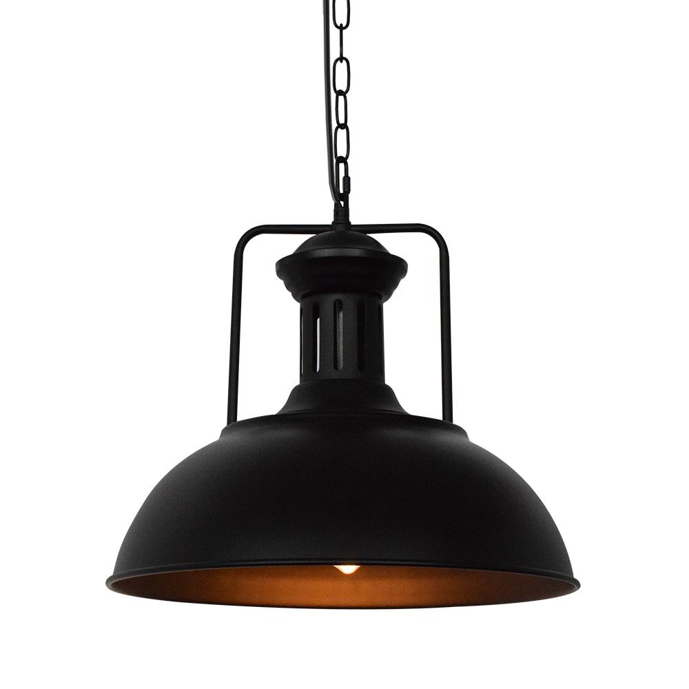 Ulven Industrial Metal Dome Pendant Light - Lamp Copper
