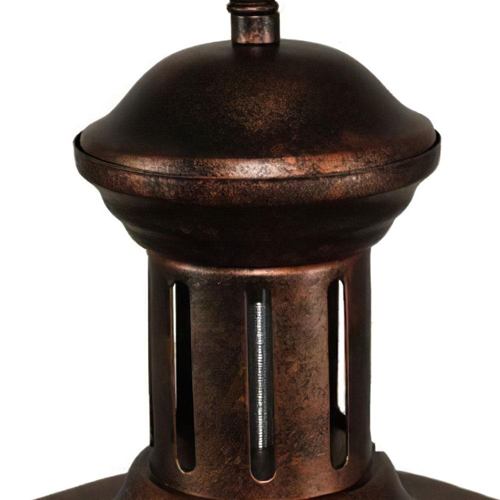 Ulven Industrial Metal Dome Pendant Light - Lamp Copper