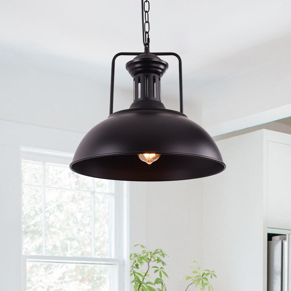 Ulven Industrial Metal Dome Pendant Light - Lamp Copper