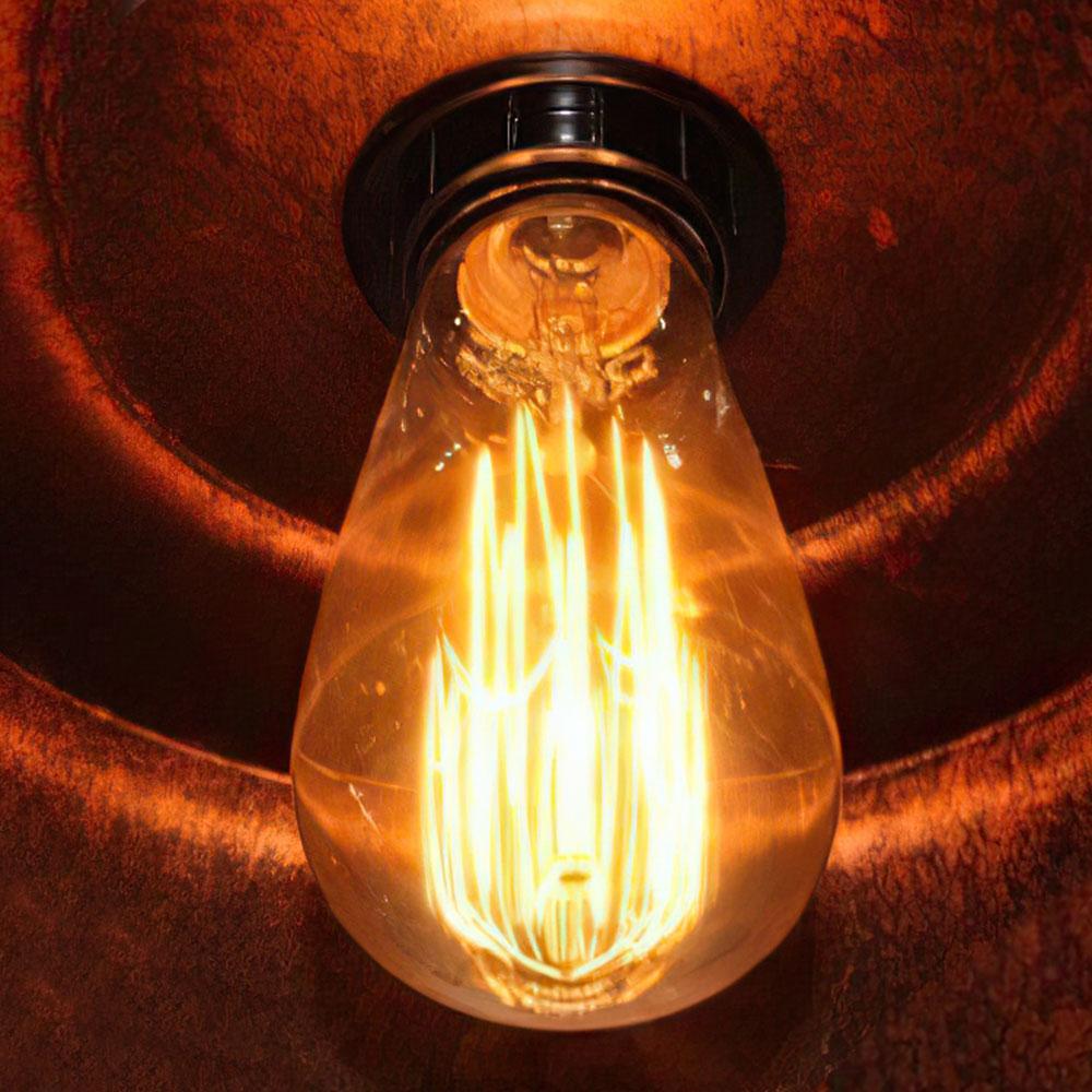 Ulven Industrial Metal Dome Pendant Light - Lamp Copper