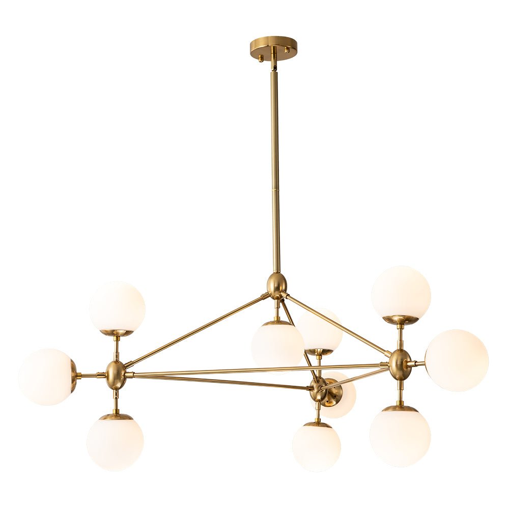 Tindra Globe Geometric Glass Chandelier - Lamp Copper