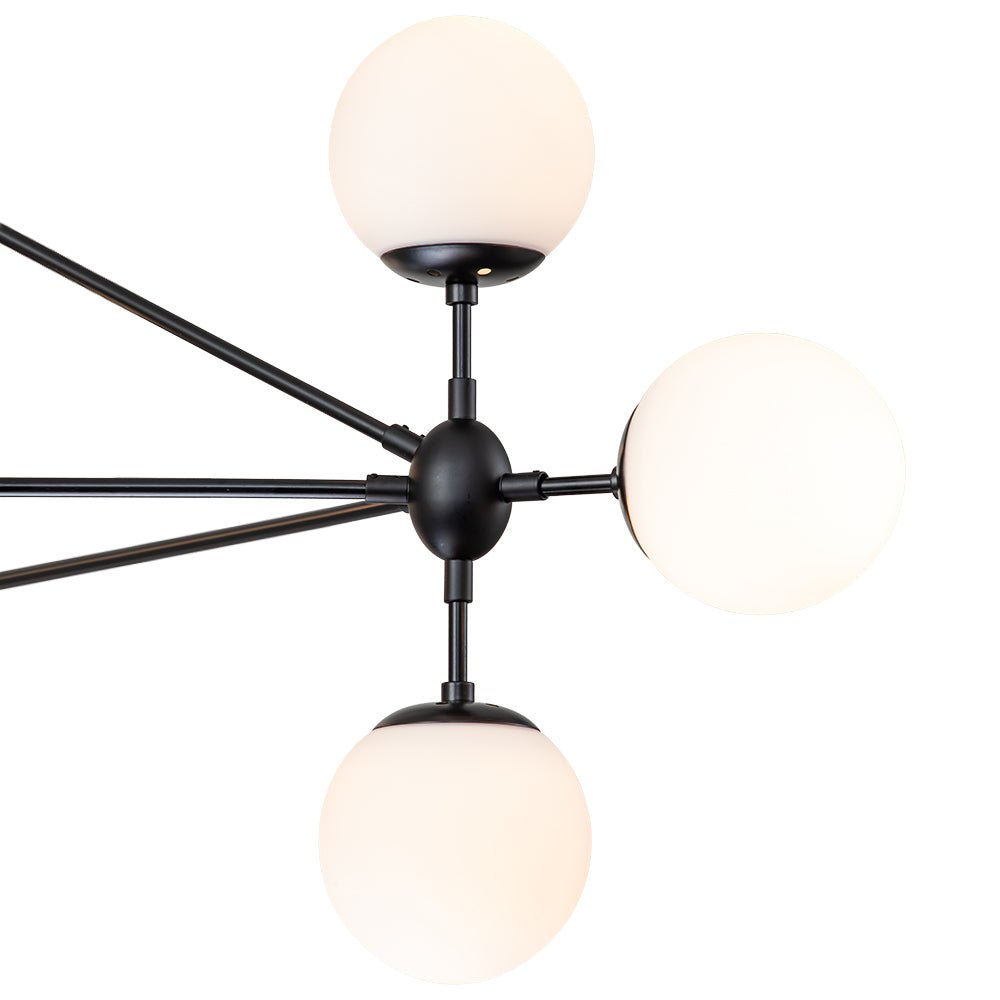 Tindra Globe Geometric Glass Chandelier - Lamp Copper