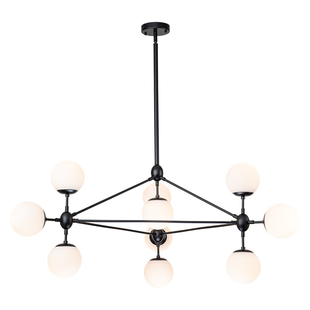 Tindra Globe Geometric Glass Chandelier - Lamp Copper