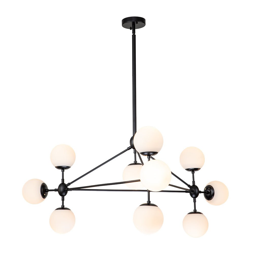 Tindra Globe Geometric Glass Chandelier - Lamp Copper