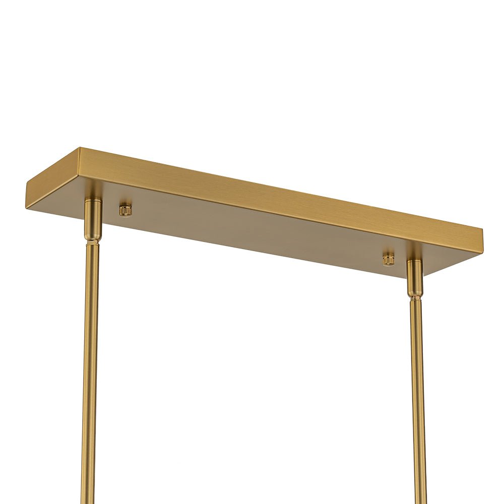 Hjarta Linear Glass Chandelier - Lamp Copper
