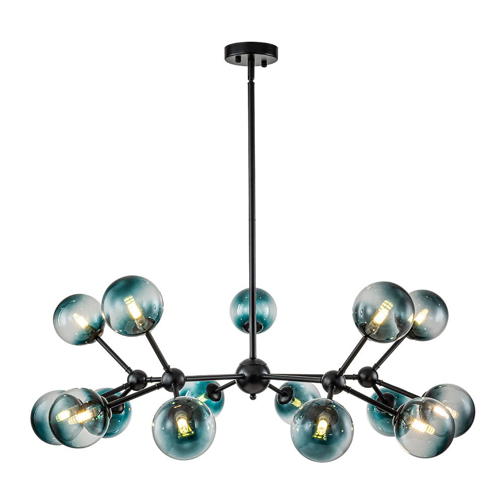 Zoruli Modern Sputnik Glass Chandelier - Lamp Copper