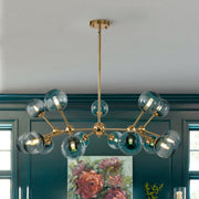 Zoruli Modern Sputnik Glass Chandelier - Lamp Copper