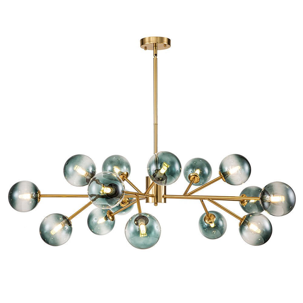 Nattli Glass Globe Bubble Chandelier - Lamp Copper
