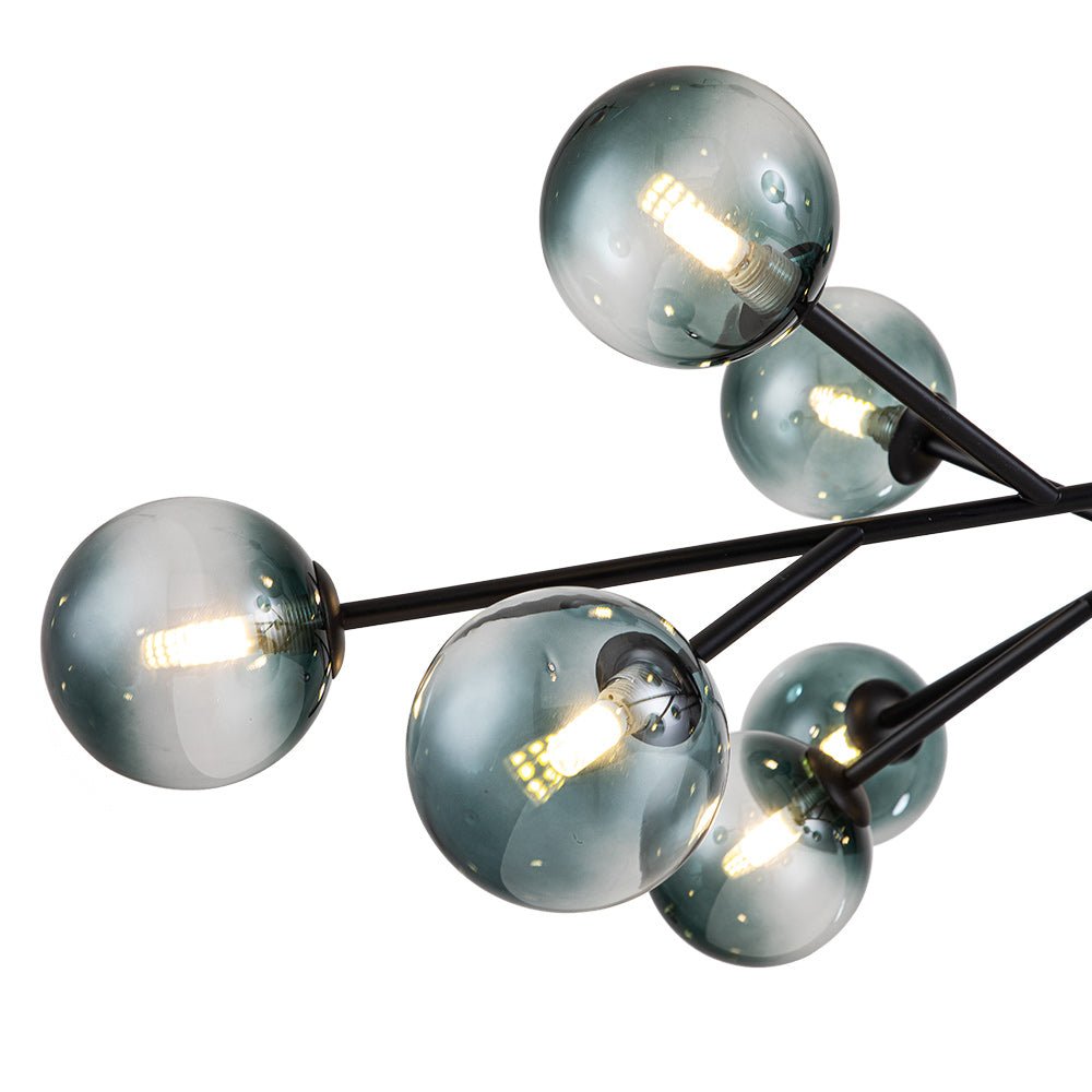 Nattli Glass Globe Bubble Chandelier - Lamp Copper