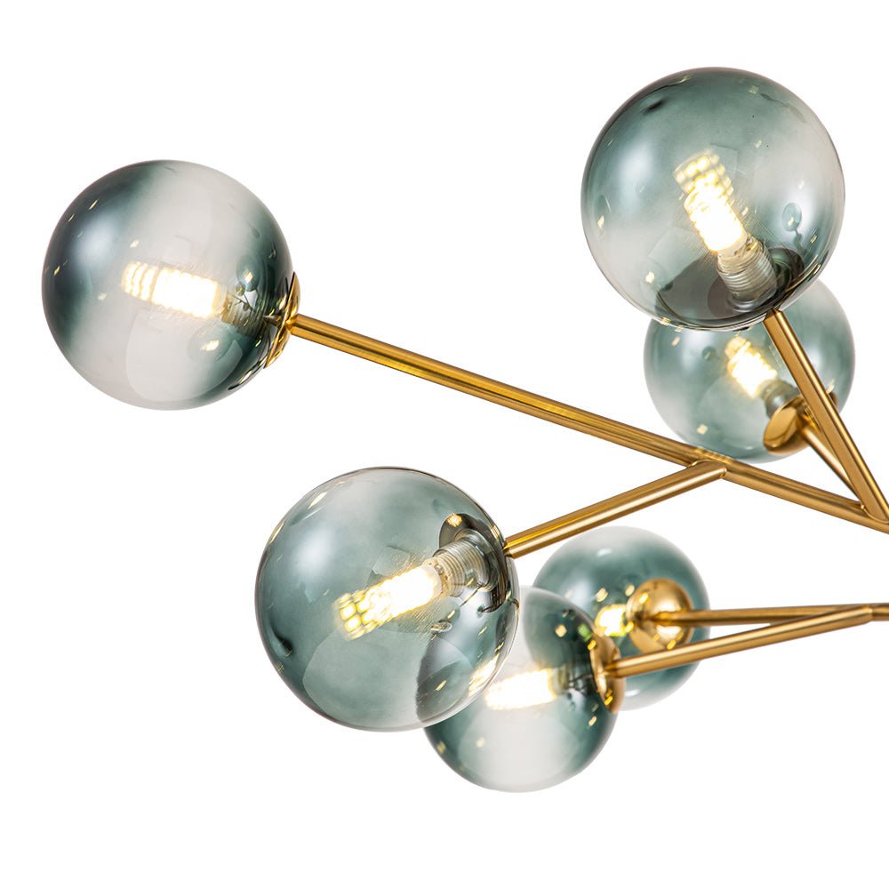 Nattli Glass Globe Bubble Chandelier - Lamp Copper
