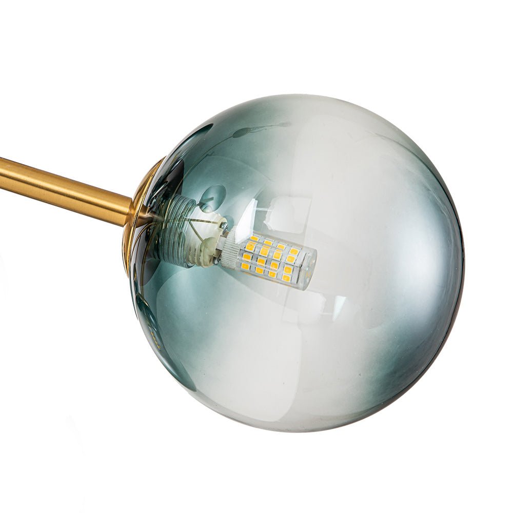 Nattli Glass Globe Bubble Chandelier - Lamp Copper