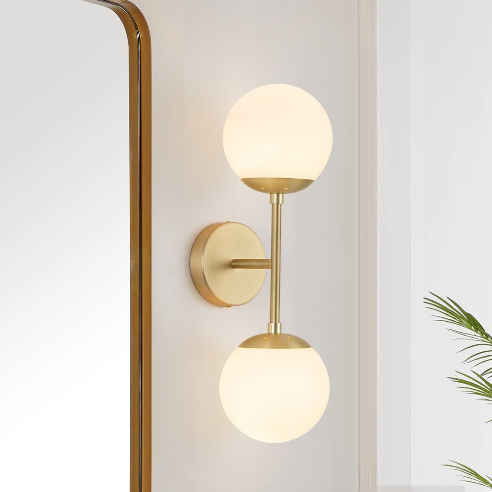 Hjarta Minimalist Glass Wall Sconce - Lamp Copper
