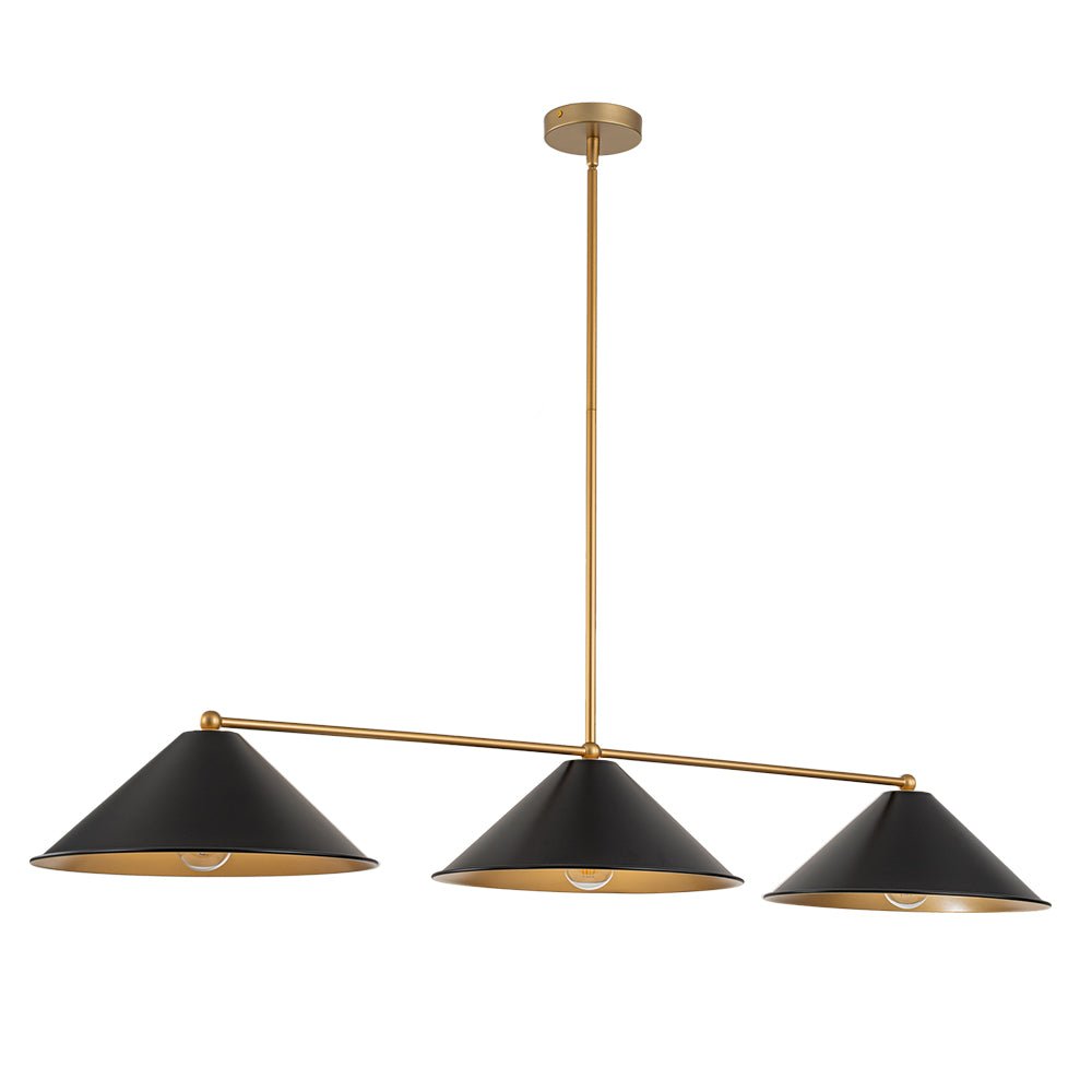 Rauduvix Black Cone Shade Metal Pendant - Lamp Copper